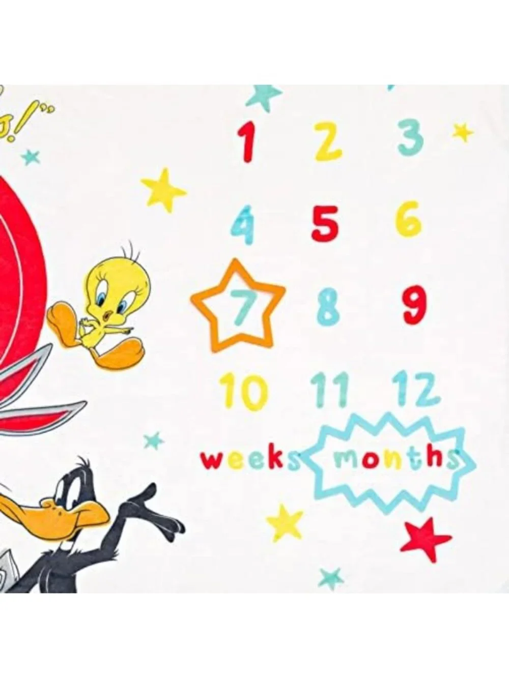 Adorable Baby Bodysuit Set with Milestone Blanket - Looney Tunes Characters, 4